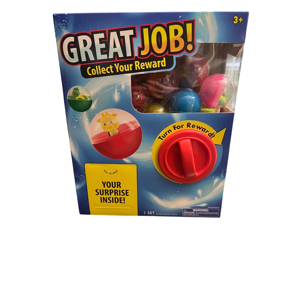 NEW Peachtree Playthings Great Job Prize Dispenser Plus 18 Surprise Balls